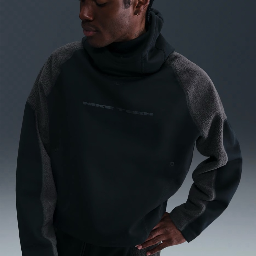 Nike Tech Boreas Mens Oversized Hoodie 2025 Black IB3363-010 Mens Size XS New